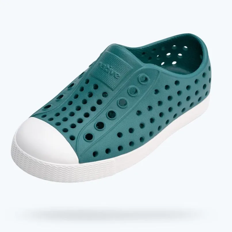 Native Jefferson Slip On (Sizes 1, 2,3) - Patina Green / Shell White