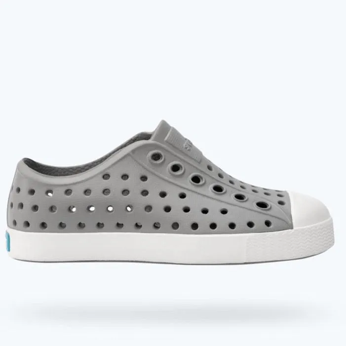 Native Jefferson Slip On (Youth Sizes) - Pigeon Grey / Shell White