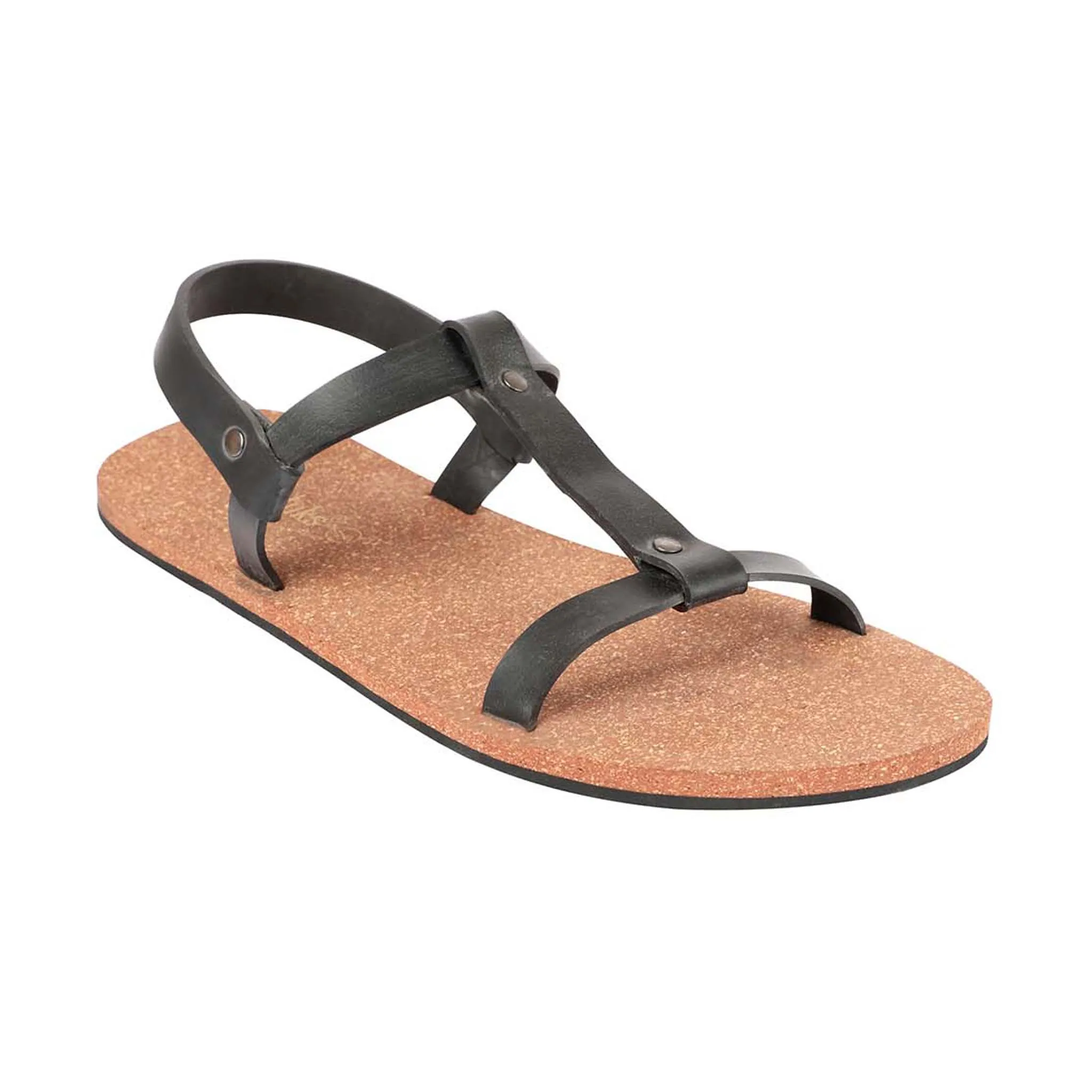 Paaduks Nat T-Strap Cork Sandals for Men