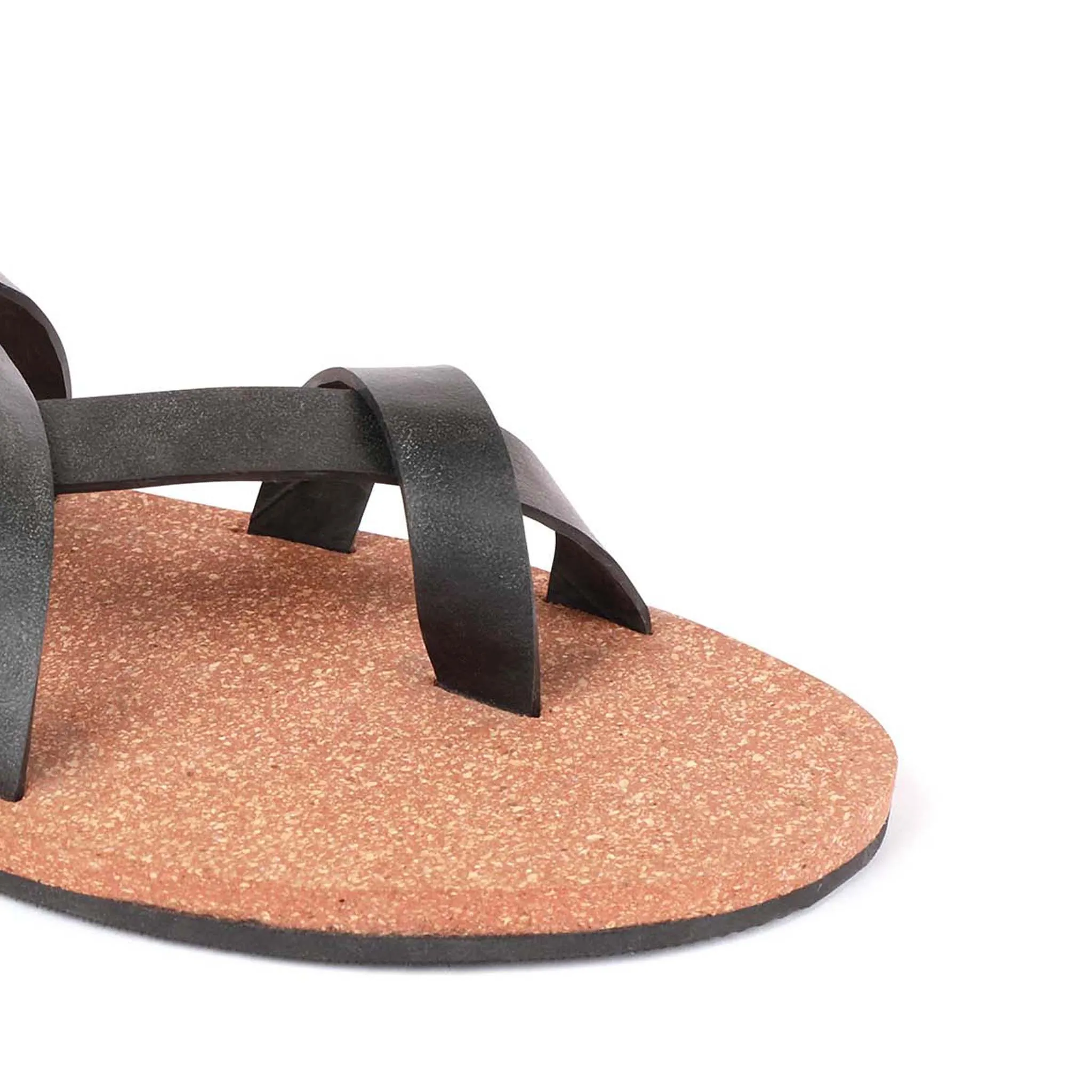 Paaduks Tro Slingback Cork Sandals for Men (Brown)