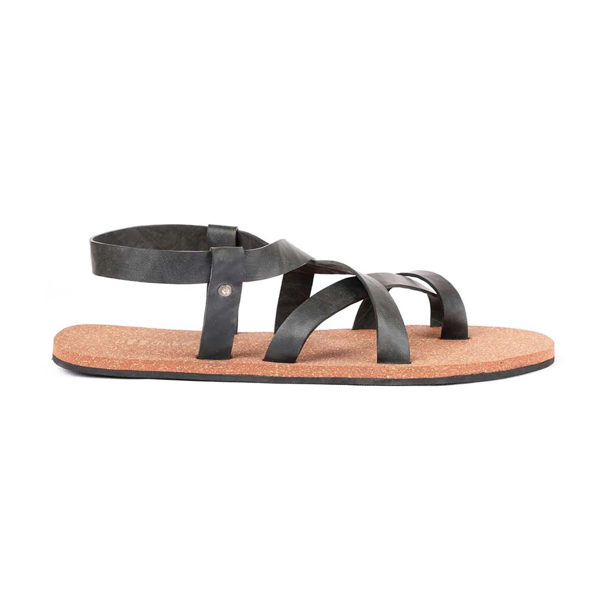 Paaduks Tro Slingback Cork Sandals for Men (Brown)