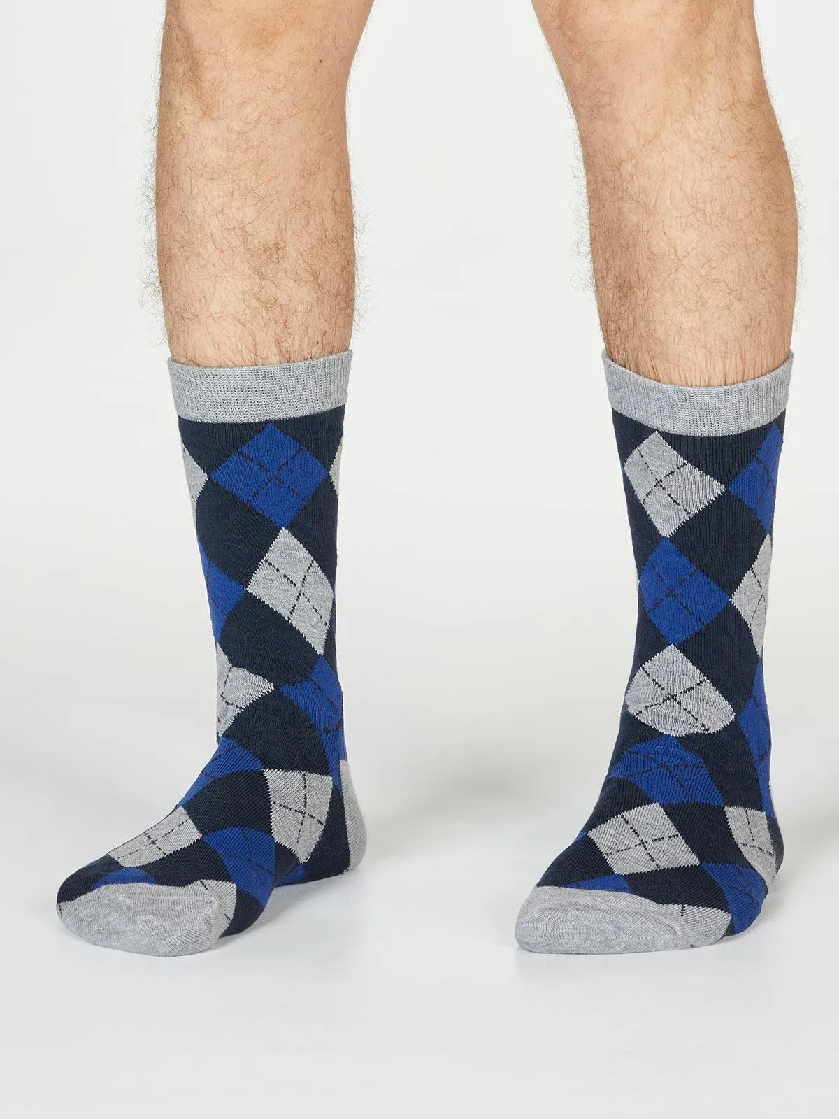 Philip Argyll Socks - Grey Marle