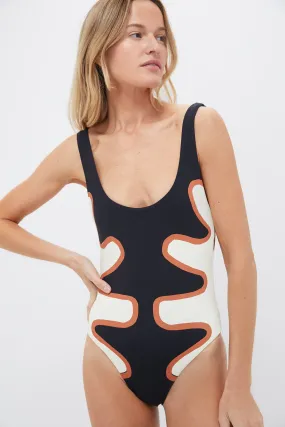 Preco Black and White Franca One Piece