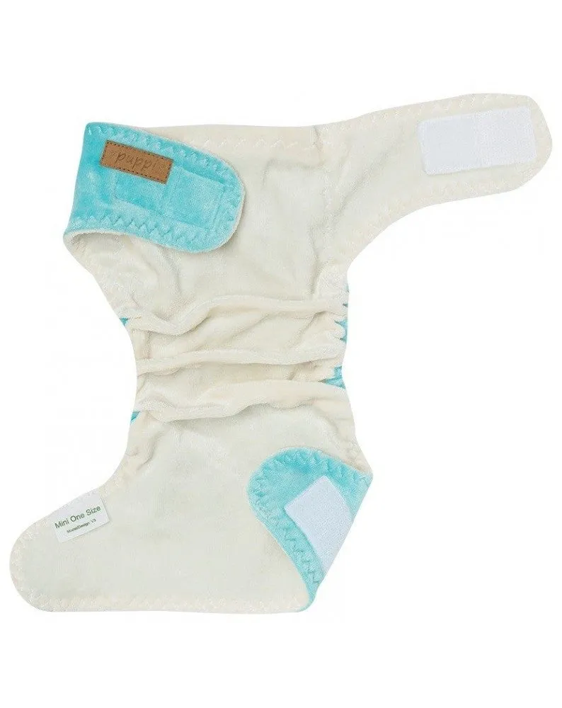 Puppi Mini Onesize *Super Slim* Fitted Nappy: Hook & Loop