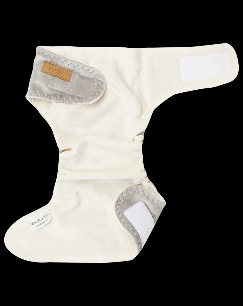 Puppi Mini Onesize *Super Slim* Fitted Nappy: Hook & Loop