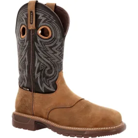 Rocky Original Ride Flx Men's Waterproof Composite Toe Western Boots Rkw0391 In Brown