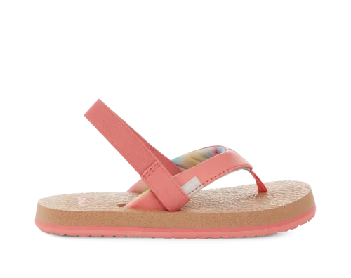 Sanuk Kids Yoga Mat Sandal-Coral