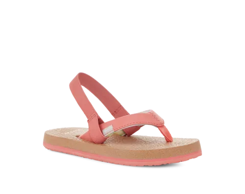 Sanuk Kids Yoga Mat Sandal-Coral