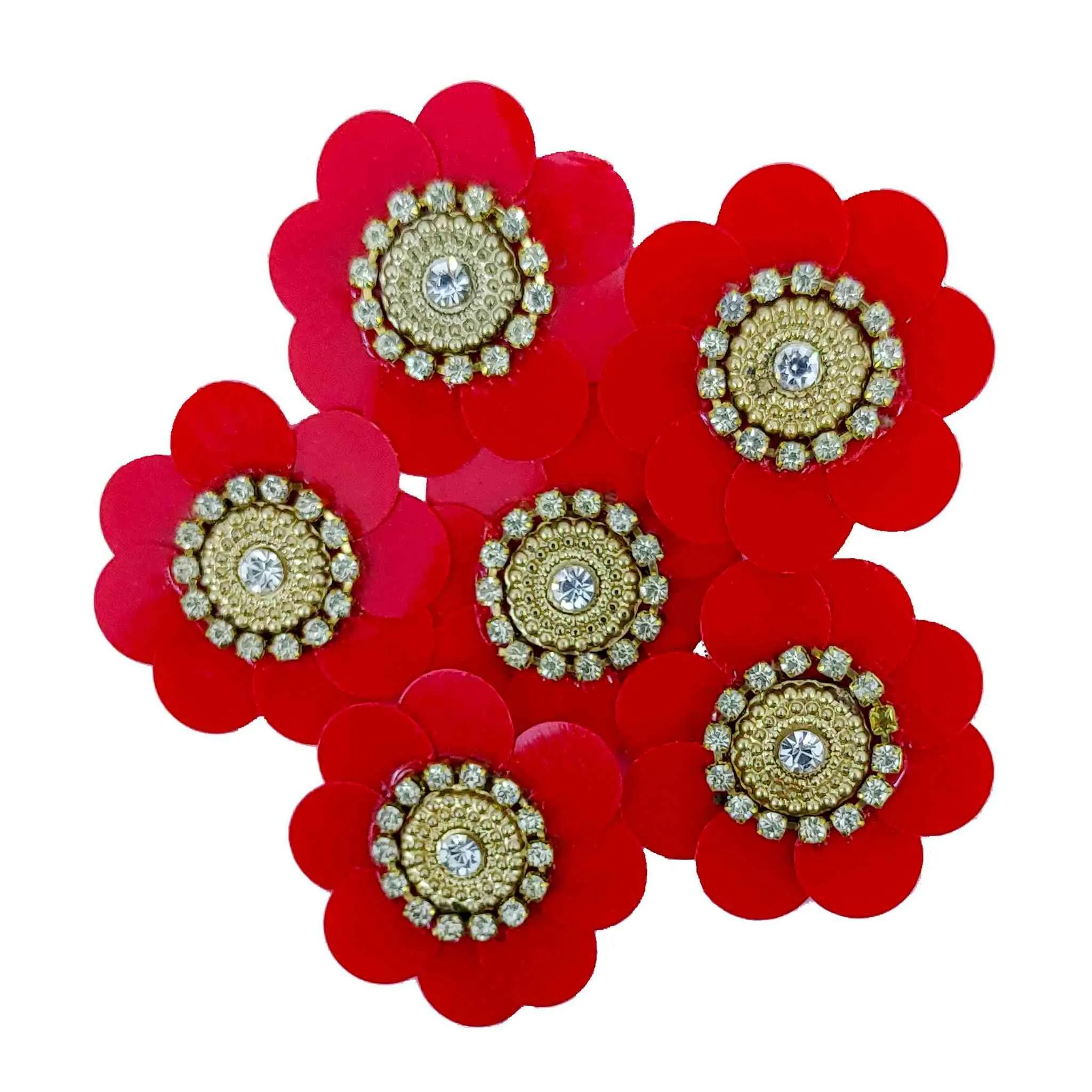 Sequence Work Floral Buti for DIY Craft, Trousseau Packing or Decoration - 11206