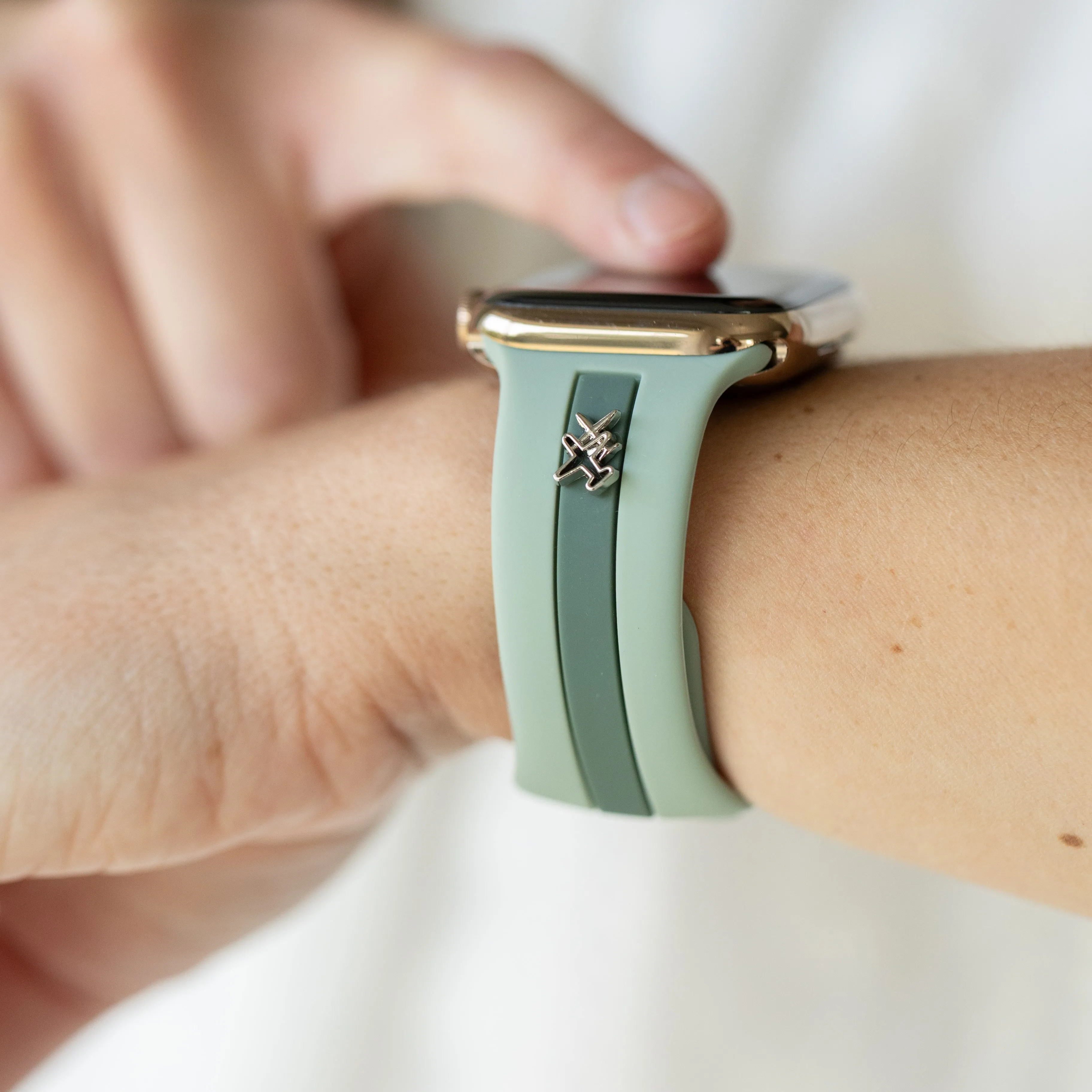 Skye Dusty Blue & Green Smart Watch Band