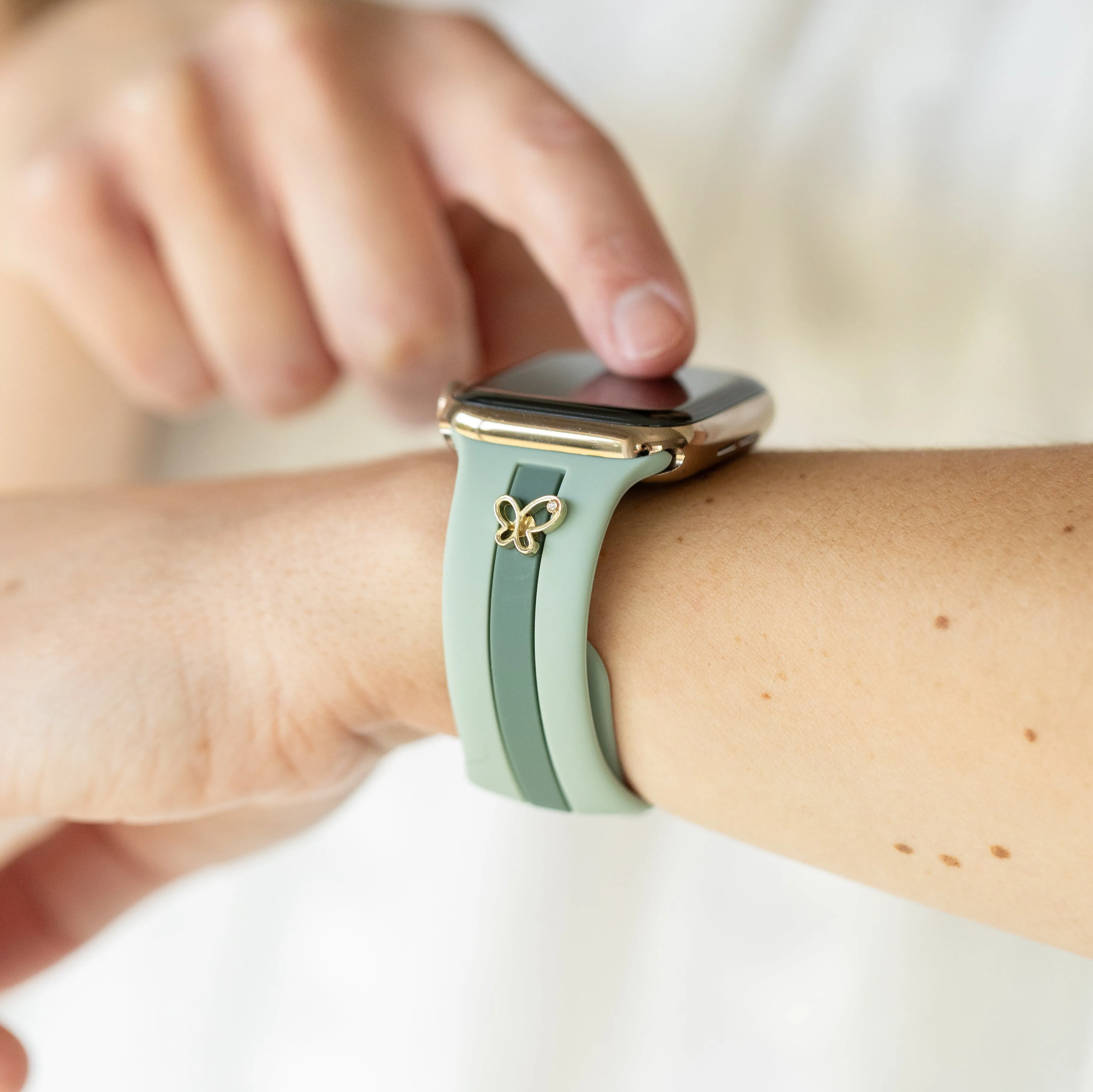 Skye Dusty Blue & Green Smart Watch Band