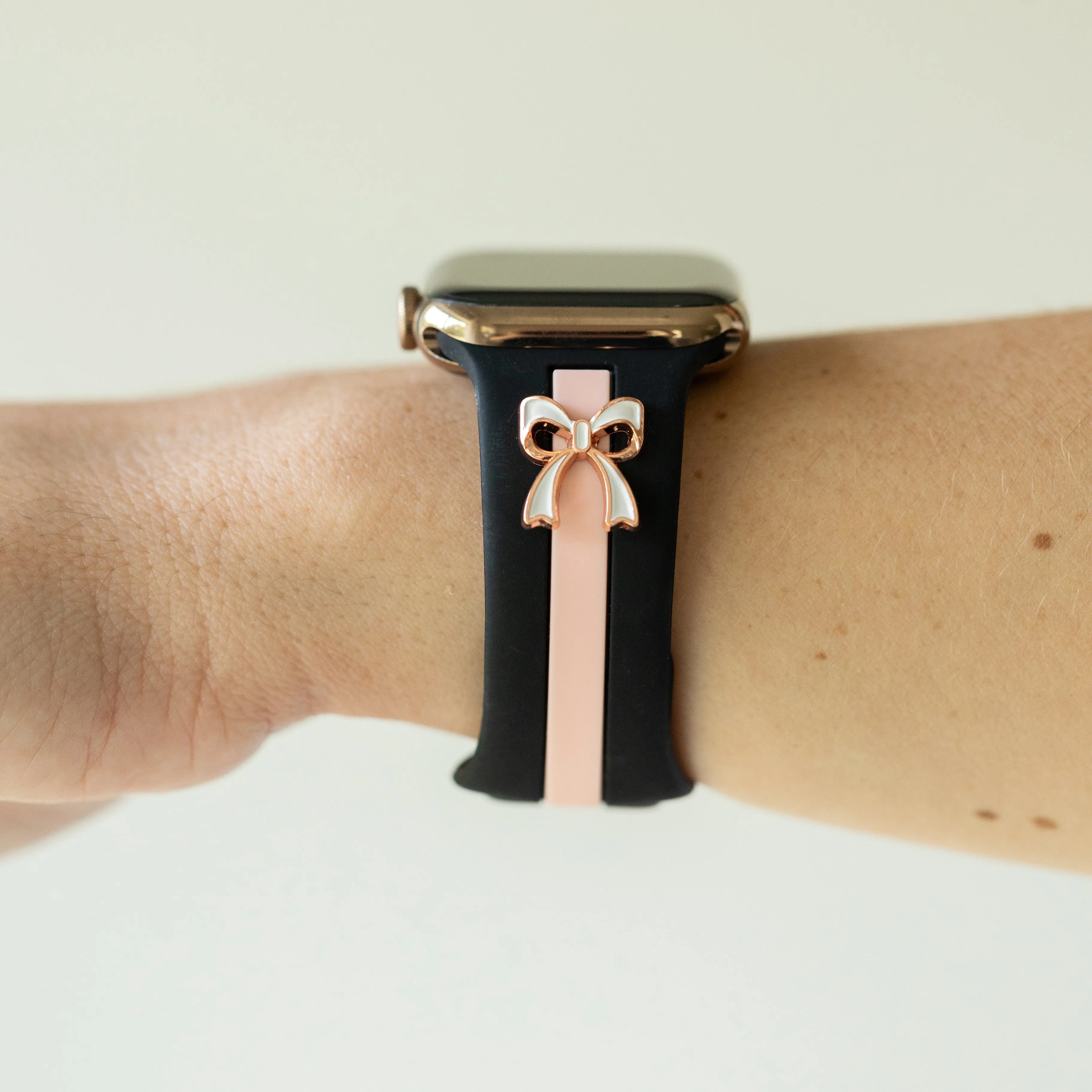 Skye Midnight Black & Pink Smart Watch Band