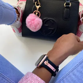 Skye Midnight Black & Pink Smart Watch Band