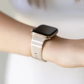 Skylar Tan & White Apple Watch Band