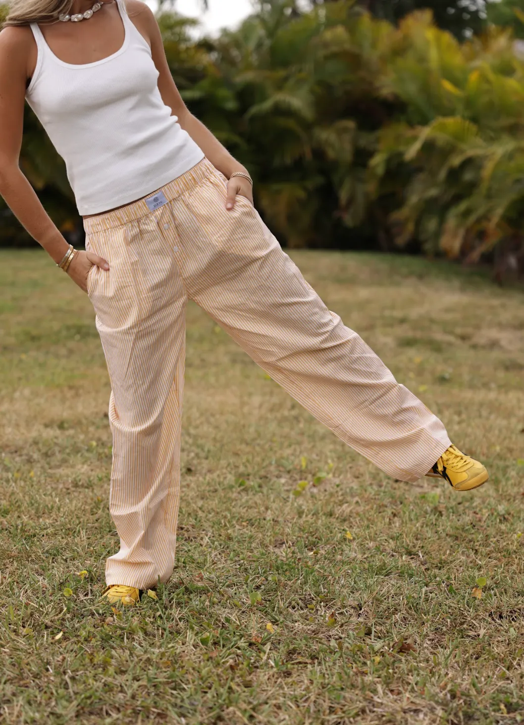 Striped Boxer Pants