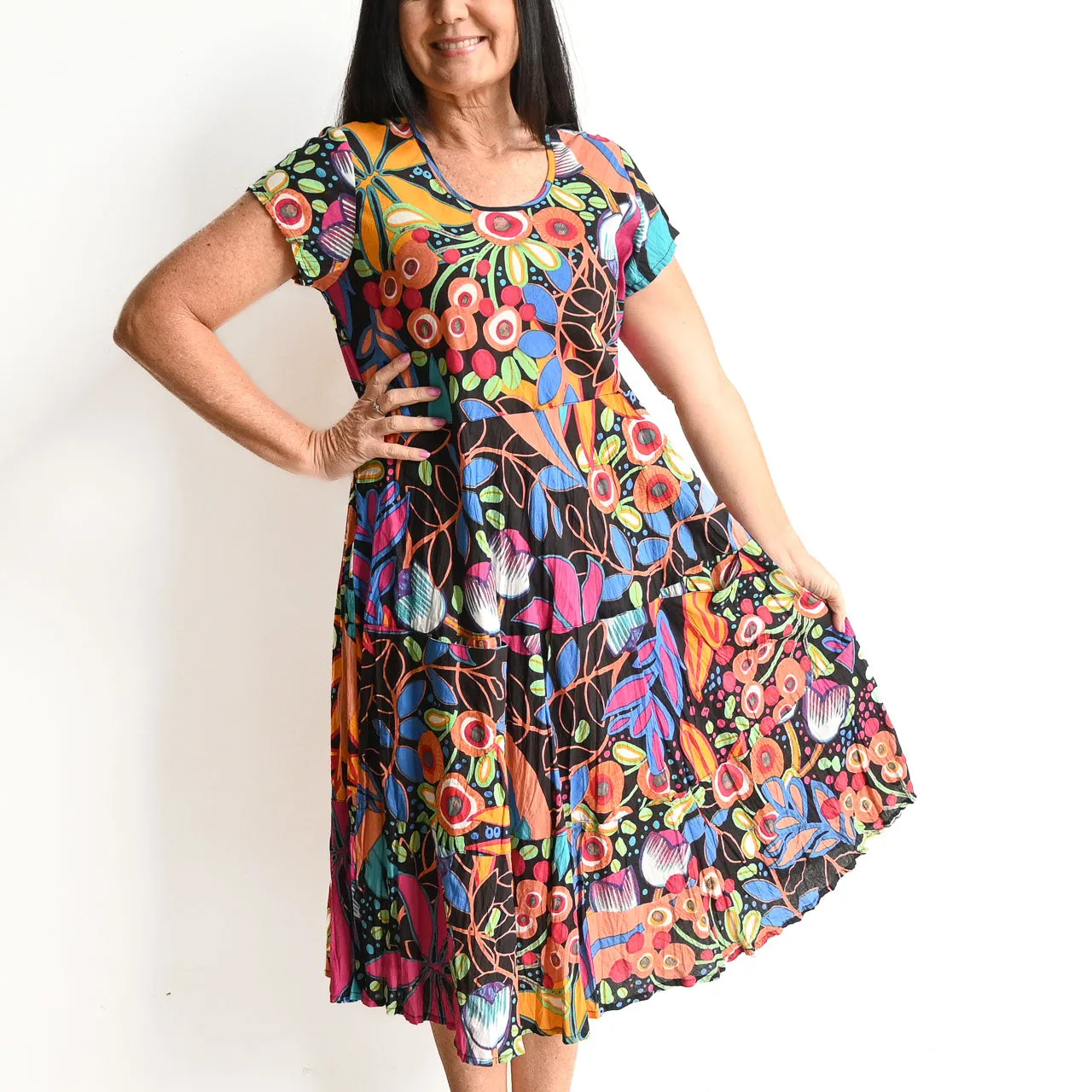 Sweet Bias Dress by Orientique Australia - Copacabana - 61676