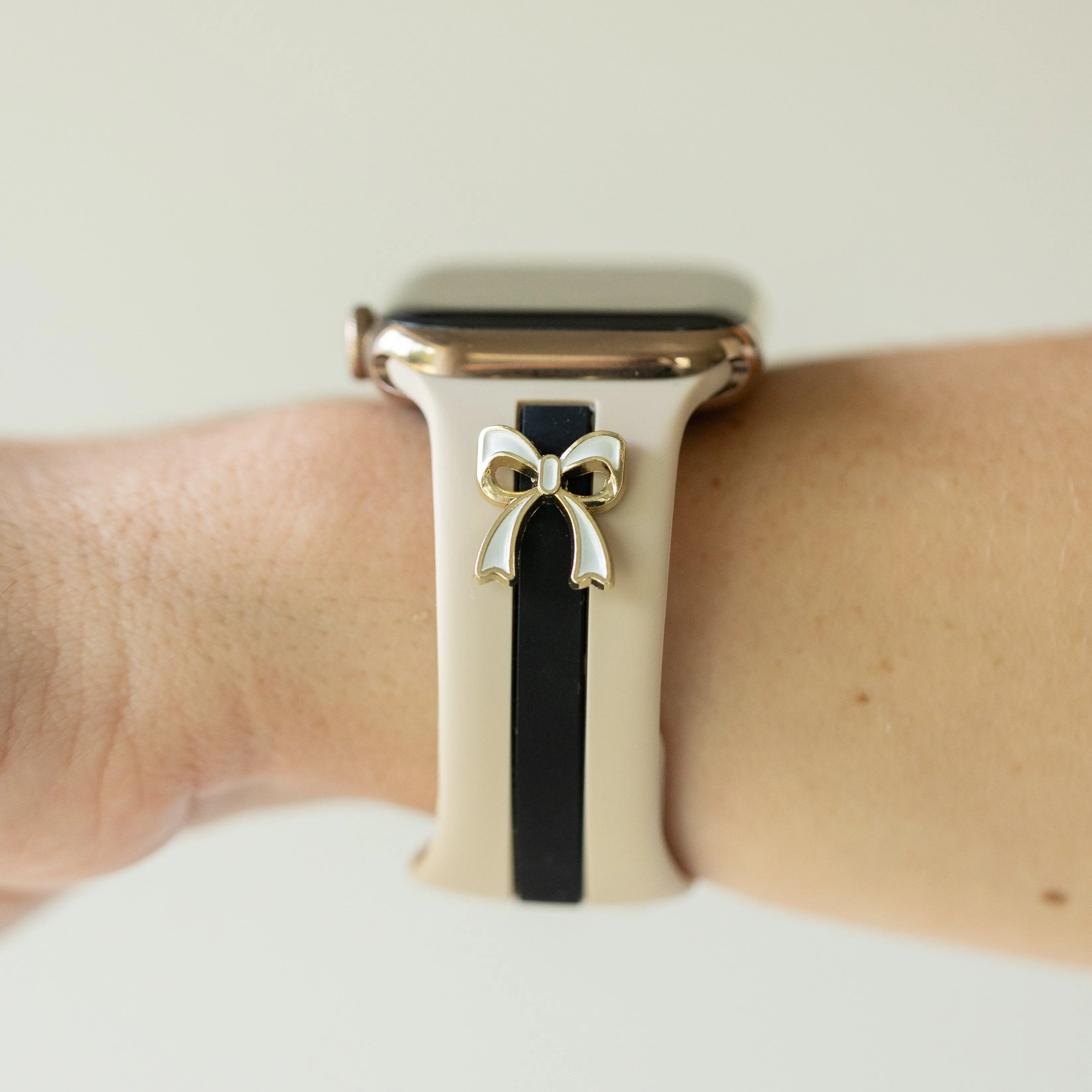 The It Girl Nude Sand and Black Smart Watch Band