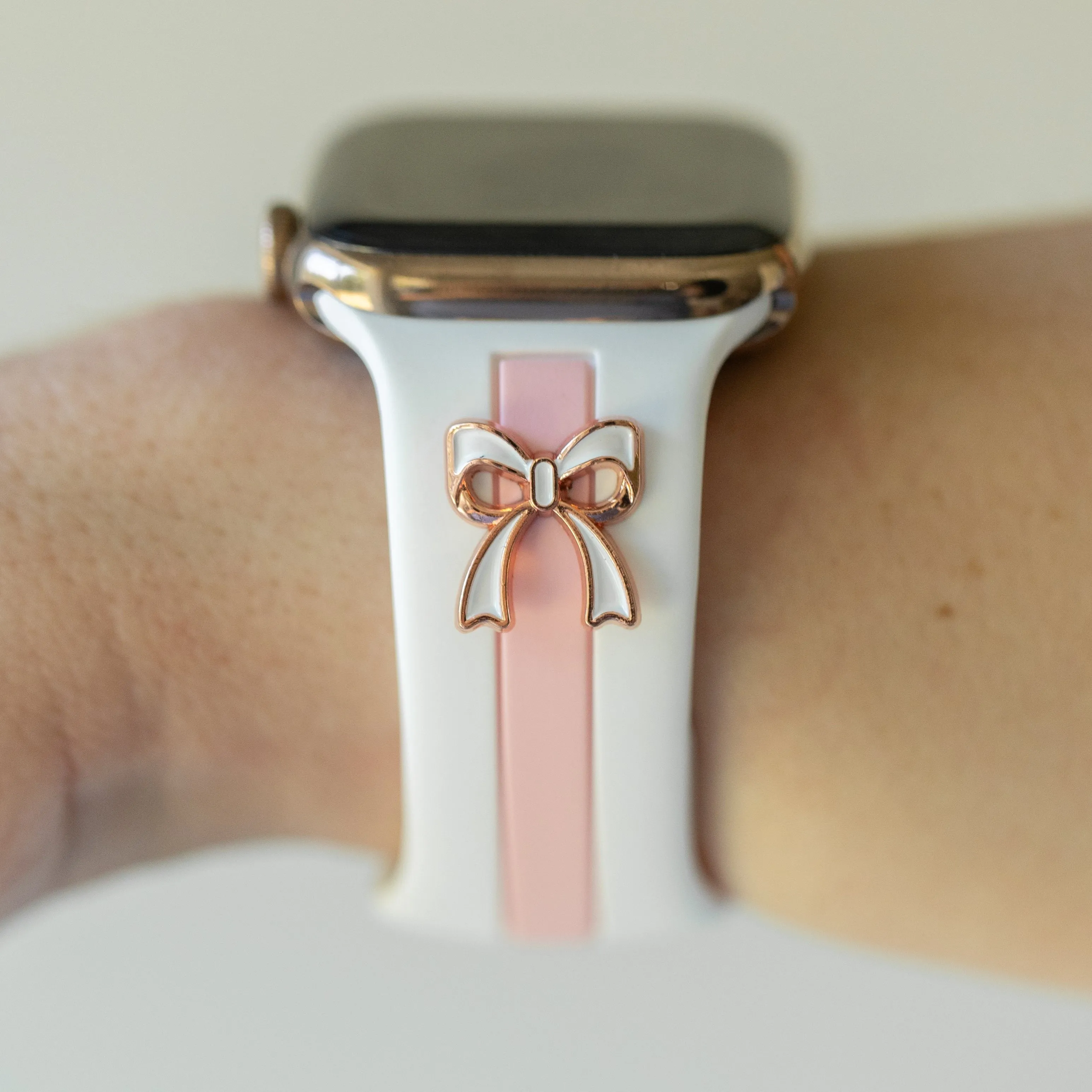 The It Girl White and Bubblegum Smart Watch Band