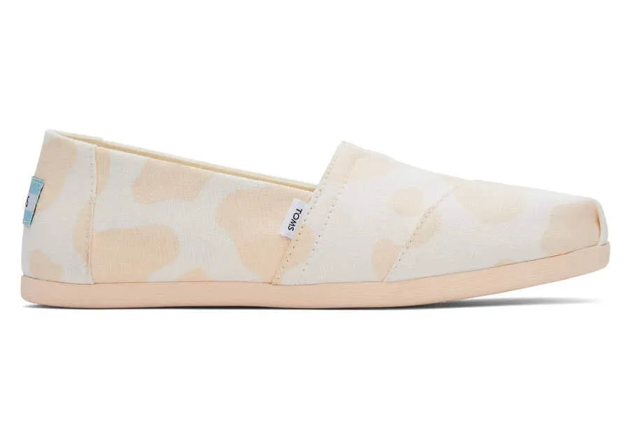 Toms Womens Alpargata Light Peach Cow Print