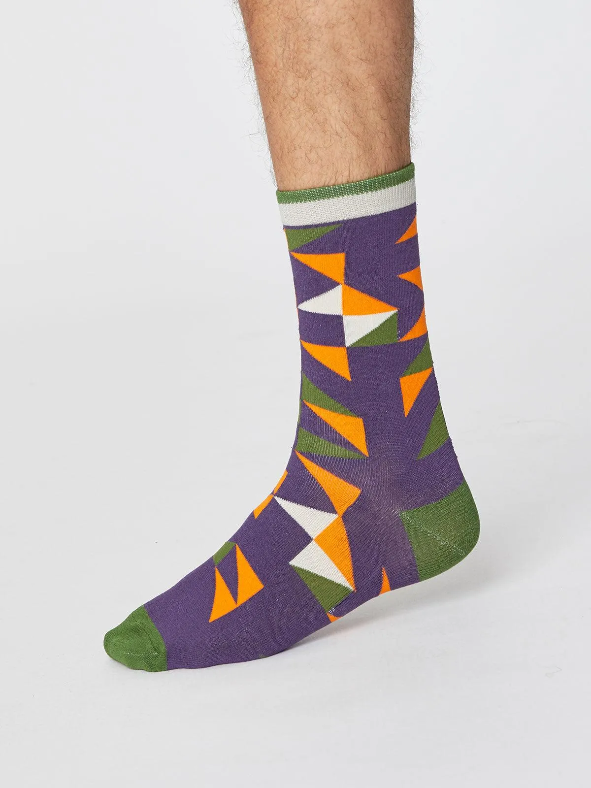 Triangle Socks - Plum