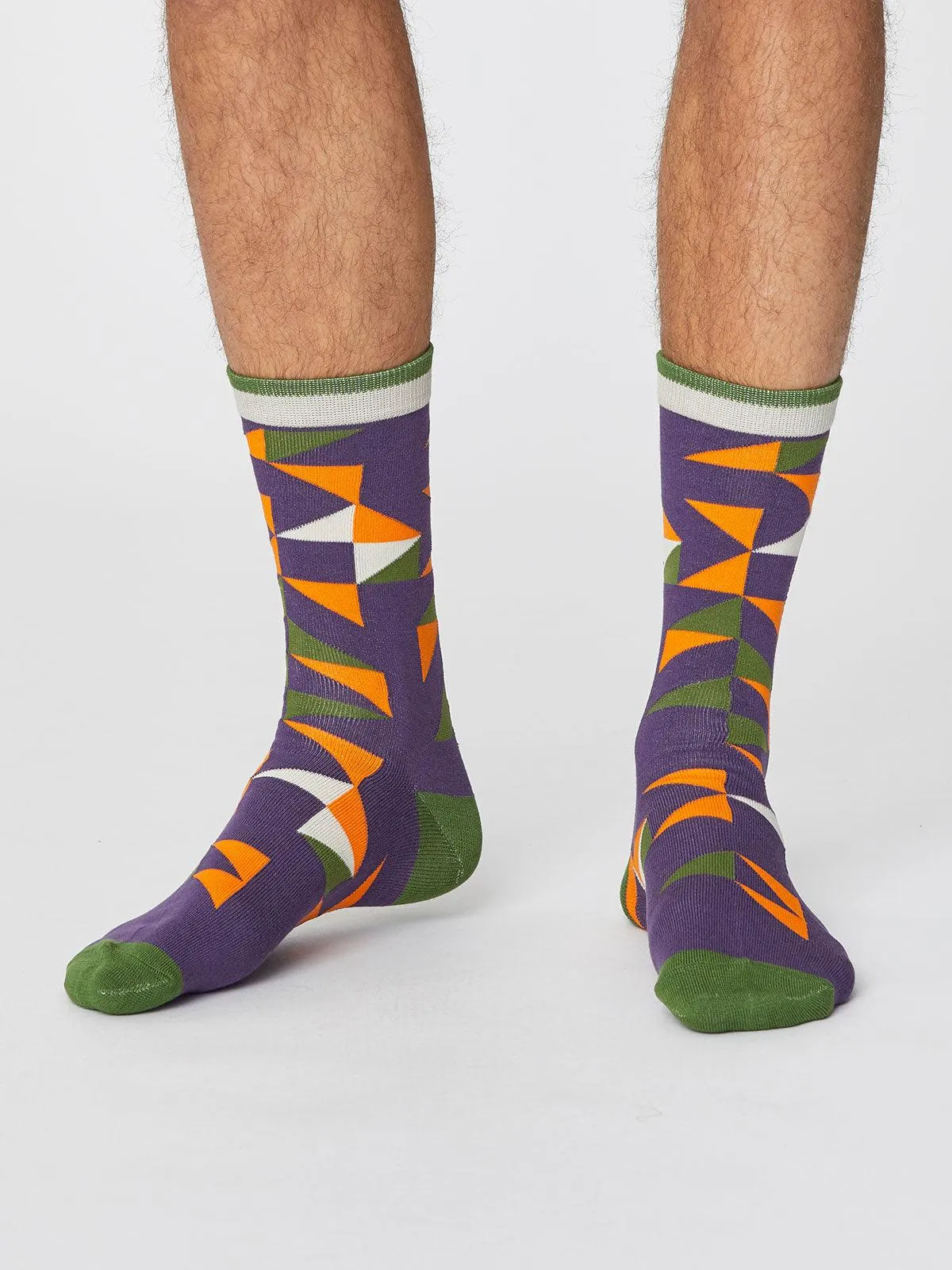 Triangle Socks - Plum