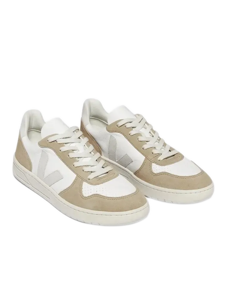 V-10 Chromefree Leather- White/Natural/Sahara