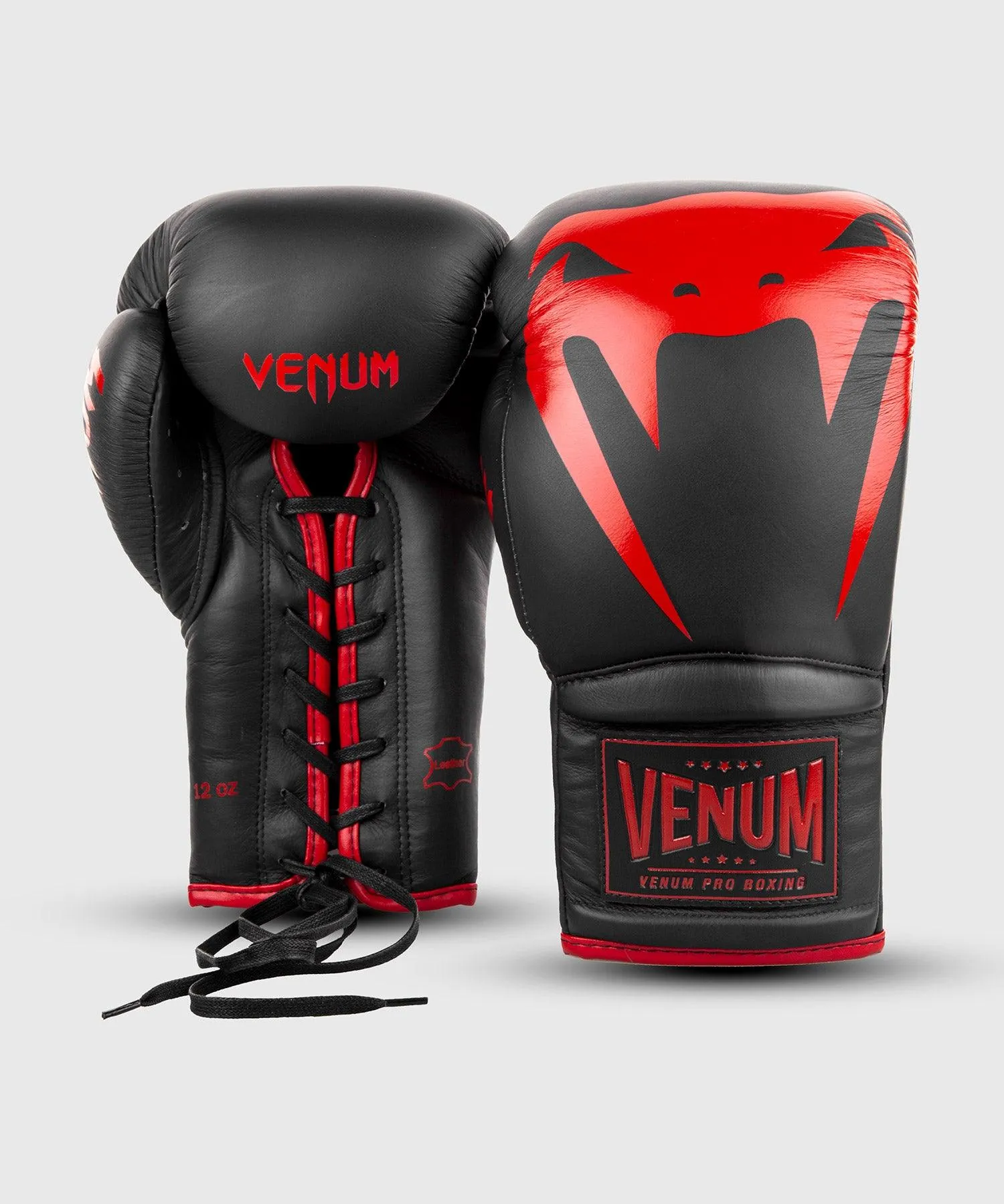 Venum Giant 2.0 Pro Boxing Gloves - With Laces - Black/Red