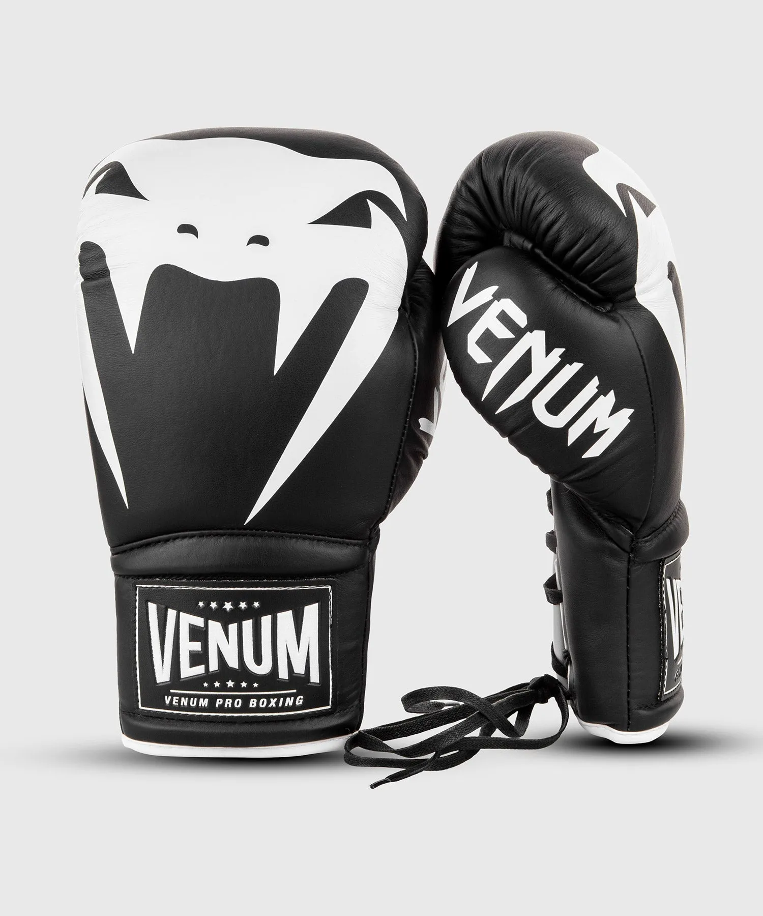 Venum Giant 2.0 Pro Boxing Gloves - With Laces - Black/White