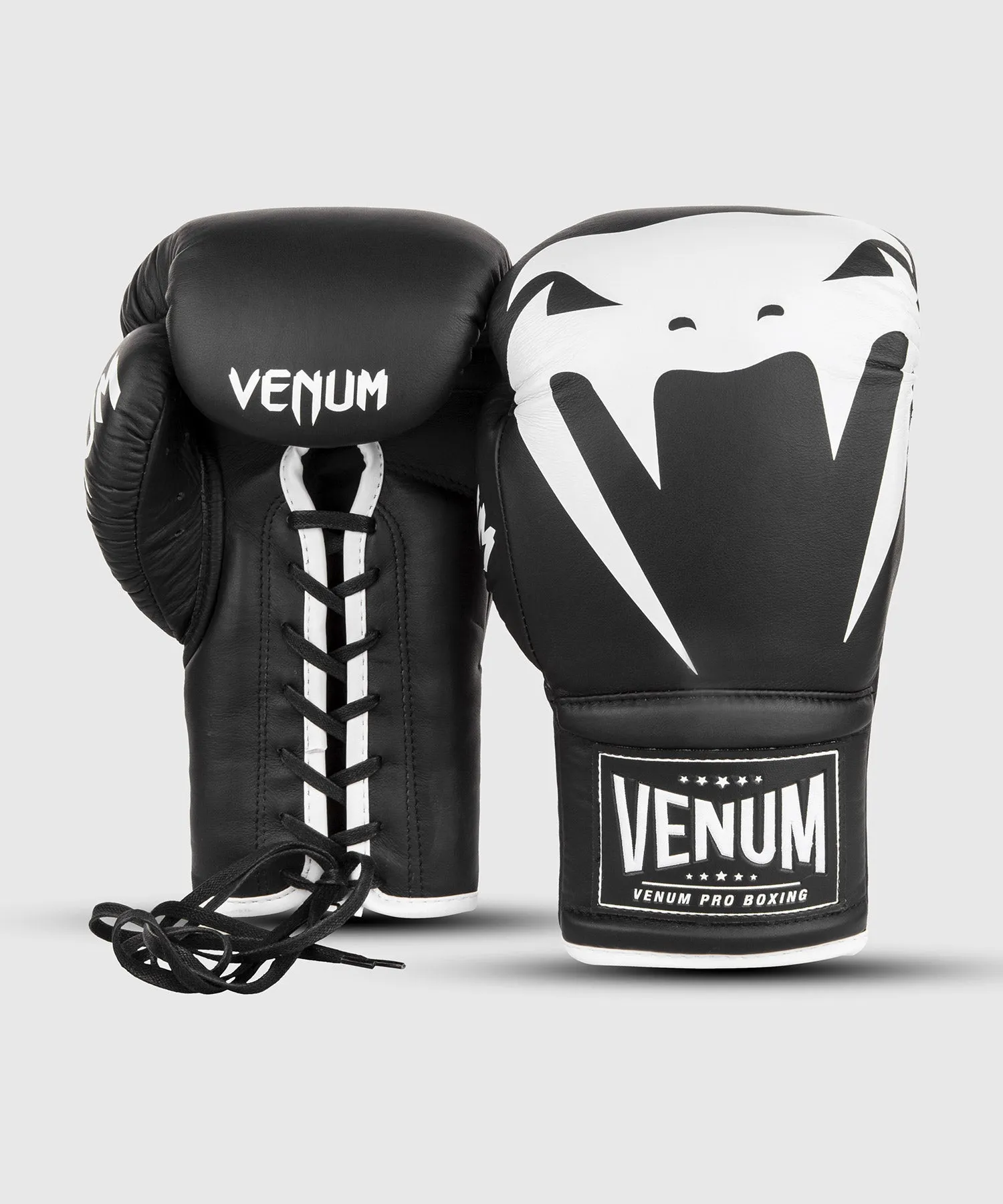 Venum Giant 2.0 Pro Boxing Gloves - With Laces - Black/White